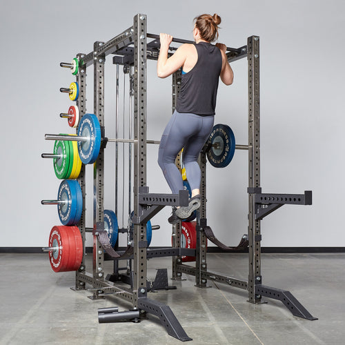 Woman doing pull-ups