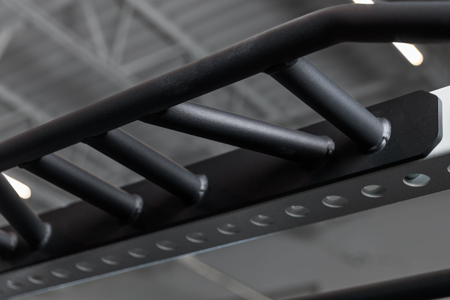 Close-up shot of the REP Fitness Crossmember Multi-Grip Pull-Up Bar