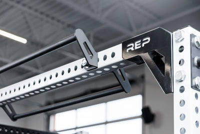 The REP Fitness Crossmember Pull-Up Bar on an 82 inch crossmember