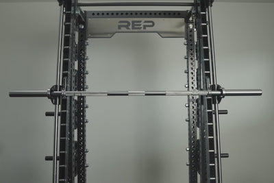 Video with various close-up shots highlighting the REP® Smith Machine Rack Attachment
